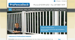 Desktop Screenshot of profencedeck.com