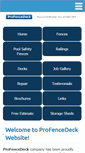 Mobile Screenshot of profencedeck.com